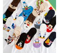 TEMU Paquete de 7 de calcetines tipo barco para hombres , y transpirables para el verano, absorbentes del con la serie Disney Minnie adecuados para hombres como para mujeres