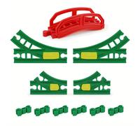 TEMU Paquete de de Vías de Tren de 11 piezas - Puente , Vías de Cambio y Conectores - Compatible con la Mayoría de los Sets y Vías de Tren