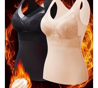 TEMU Paquete de Dos Chalecos de Encaje para Mujer para Invierno con Calentamiento Rápido y Aumentado, Ropa Interior y Ajustada para Moldear el Cuerpo