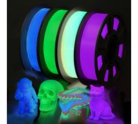 TEMU Paquete de filamento para impresora 3D, filamento que en multicolor, verde, azul, y , filamento PLA de 1.75 mm, filamento para impresora 3D de Halloween, x 1 paquete/ x 4 paquetes