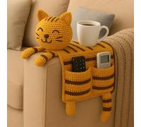 TEMU Paquete de Material de Crochet para Principiantes LMH Premium e Intermedio - Hilo 100% Poliéster, Ganchillo y Tutorial de Video - 1pc Reposabrazos de Sofá