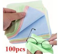 TEMU Paquete de Paños de Microfibra Reutilizables para Gafas, Lentes de Cámara y Pantallas de Smartphones - Toallitas Suaves Gruesas sin Aroma, Sin Rayones, Colores Aleatorios, Limpiador de Gafas