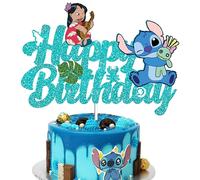 TEMU Paquete de Regalo para de Disney Stitch Lilo: Decoración Grande, Tarjetas Inserción Múltiples Artículos, Eslogan Festivo, Ideal para Navidad y