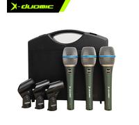 TEMU Paquete de tres micrófonos dinámicos profesionales X- BT87A, adecuados para en escenario, karaoke y transmisiones