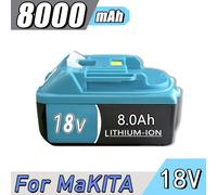 TEMU Paquete Individual BL1860B Batería de Litio de 18V, Compatible con Makita BL1850B BL1850 BL1840 BL1830 BL1820 BL1815B LXT400, para Herramientas Eléctricas con Indicador LED