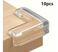 TEMU Paquete Protectores de Esquina de Silicona Transparente, Protectores de de Mesa y Parachoques para Enchufes