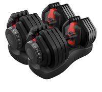 TEMU PAR de Mancuernas Ajustables - Pesas con Ajuste Rápido de 2 kg / 5 kg - Base de Almacenamiento para Gimnasio en Casa - 2UNIDADES