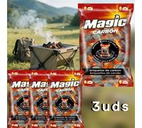 TEMU para (1 Bolsa, 4 kg) para Parrillas, Mantiene las 2 Horas, Fácil de Encender, Práctico de Usar, Ideal para Barbecues al y Camping, Adecuado para Asar, y Sellar Filetes | Marca Mágica