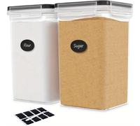 TEMU ¡ para Autocaravanas! Contenedores Grandes de Almacenamiento de Comida con Tapas, 5.2L / 176oz, 1/2 piezas de Frascos Herméticos de Plástico para , , Adecuados para Domésticas