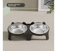 TEMU para gatos, para comida de gato, de acero inoxidable para comida de gato, para beber para mascotas de perros, no es fácil que se vuelque, suministros para gatos, para arroz, para arroz para gatos