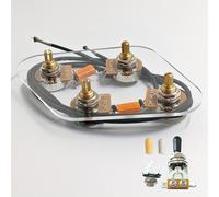 TEMU Para Guitarra Lp Premium Cableado Pre-cableado 2T2V con Separado (No Pre-soldado), Jack de de Audio (No Pre-soldado), para Guitarra Eléctrica Estilo LP o Reemplazo de Piezas de Guitarra Similares
