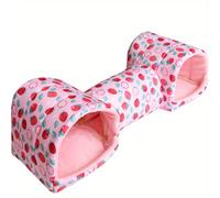 TEMU para Hámsteres Ideal en Cualquier Estación - Un de Poliéster para Mascotas Pequeñas con una Villa de , para Hámsteres, Cobayas Pequeñas, de y Más