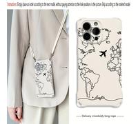 TEMU para iPhone 17/17 Pro/16 Plus/17 Pro Max/17 Air/16/15/14 PLUS/13/12/11, absorbente de impactos, antideslizante, , con cordón en , protección de calidad con cojín de aire TPU, , carcasa