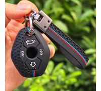 TEMU para llaves con diseño de panal para BMW E46/E60/X5/E53/E63/E39/E38/X3/F83/Z3/Z4/M5 .5/7 | Silicona duradera, resistente a arañazos y antirrobo