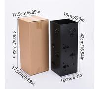 TEMU para Paraguas con Diseño de Auspiciosas, Soporte Cuadrado para Paraguas de de Hotel, de Almacenamiento para Hogar, Porta Flores Secas, Organizador de Paraguas de Metal