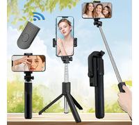 TEMU para Selfies con Soporte de , Artefacto Universal para Selfies de Teléfono Móvil con Rotación de , Gimbal Portátil Antivibración de para Viajes, Soporte de Fotografía Inalámbrica para Tiro