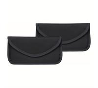 TEMU para teléfono: 2 piezas de bolsas Faraday para móviles, jaula bloqueadora de RFID GPS, -espía y -hacker para privacidad móvil y llavero, billetera bloqueadora de