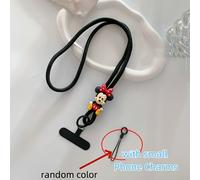TEMU para Teléfono Disney y Minnie - Brazalete Desmontable, Diseño de Negro, Soporte Inteligente para Teléfono Adecuado para Viajes, Conciertos y Festivales, de Poliéster Duradero. Llavero