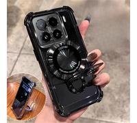 TEMU para teléfono: resistente a impactos con soporte para Xiaomi 15T/15T Pro/14T/14T Pro, soporte de moda, transparente, recubrimiento