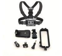 TEMU Para X4, montura de pecho, estuche protector, de zapata fría, X4, jaula de plástico anti-caída para X4, cámaras de acción de , clip de mochila para cámaras deportivas, montaje de mochila.