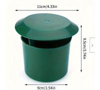 TEMU para y Babosas de Plástico 1pz - Control de Plagas de Jardín de Calidad Sin , No Daña Verduras ni Flores, Verde Duradero para y Jardines Domésticos, 10x11cm