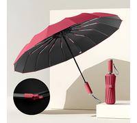 TEMU Paraguas Automático de 16 Varillas Grande Anti-UPF50+ Plegable, Estilo Uso - Disponible en Colores