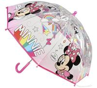 TEMU Paraguas Infantil Disney para Niños y Niñas - Paraguas Resistente, Seguro y Colorido con Diseño de Minnie Mouse - Ideal para Colegio y Días de Lluvia