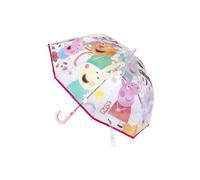 TEMU Paraguas Manual Poe Peppa Multicolor - Paraguas Material Resistente y al Viento - Diseño Licencia Peppa - Paraguas Infantil Para Niños Y Niñas