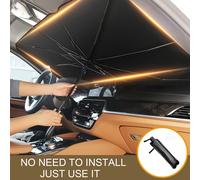 TEMU Paraguas para Coche, SUV y Camión Parabrisas delantero - Material resistente de poliéster, fácil de almacenar y proporciona protección por .
