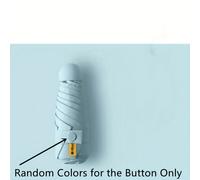 TEMU Paraguas Ultra-Mini de Bolsillo para Una Persona, Paraguas Plegable del Tamaño de un Teléfono, Compacto de 6 Varillas del Tamaño de una con Refuerzo