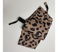 TEMU Paraguas único con estampado de leopardo automático o manual - estilo sexy, resistente al viento, diseño plegable, 8 varillas y mango duradero