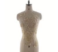 TEMU Parche bordado de para tela de apliques de encaje, para coser vestidos de novia y decoraciones