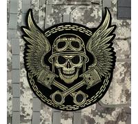 TEMU Parche Bordado Grande de Redondas de 12.6 Pulgadas, con Adhesivo Termofusible, para DIY en Vestidos, Chaquetas, Abrigos, Chalecos de Mezclilla - Planchar o Coser