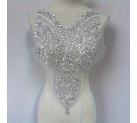 TEMU Parche de Encaje con Lentejuelas Plateadas Vestidos de y - Coser DIY,