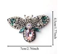 TEMU Parches hechos a Delicate para mujer, pegatina de diamantes de de cristal rosa, accesorios de ropa DIY, calcomanía de joyería, regalos para niña.