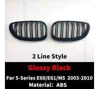 TEMU Parrilla Delantera De Lama Para Rejilla De Parachoques for bmw E60 E61 M5 2003-2010 Como 520i 535i Rejilla De Radiador Accesorios De Ajuste