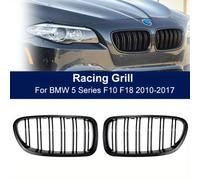 TEMU Parrilla delantera de riñón de coche en negro para for bmw F10 F11 F18 520d 530d 2010-2017 rejilla de lama
