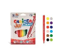 TEMU Party Favors, Carioca - Rotuladores Punta Joy - 12 uds. - de 12 Rotuladores JOY - Tinta superlavable - Punta y bloqueada 2, 6 mm - entintada