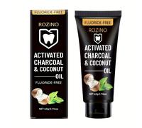 TEMU Pasta de dientes instantánea con activado y aceite de coco limpieza profunda, protección de encías y para decir adiós a los dientes amarillentos. Proporciona limpieza y aumenta tu y .