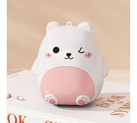 TEMU Pastillero Oso Smiley de Gran Capacidad | Compartimentos Sellados, Particiones Marcadas, Diseño Portátil para Viajes, Sin Drogas, de Material ABS