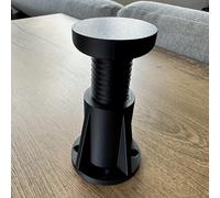 TEMU Pata de mueble ajustable, pie de pata de mesa en 3D ajustable para tu mueble o estante, patas de mesa ajustables con diámetro de orificio de 4 mm, altura de pata de mesa ajustable de 7 a 12 cm