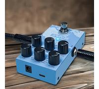 TEMU Pedal de Efectos de 9 en 1 para Guitarra Eléctrica - Mini-Universe M-Vave, USB, Rendimiento , Formato de Digital, Control de Botón, Luz