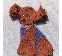 TEMU Pegatinas de Bordado de Tamaño Grande, Perros de Peluche a , Accesorios Especiales de Bordado, Pegatinas de Tela, Patrones de Decoración para Ropa, Parches Adhesivos