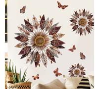 TEMU Pegatinas de pared de mariposas mandalas, decoración para , comedor, baño, dormitorio, pegatinas de pared de PVC removibles