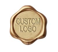 TEMU Pegatinas de Sello de Cera con Logotipo Personalizado - 50/100pcs para Sobres, , Detalles de Fiesta y Decoraciones de , Ideales para Navidad