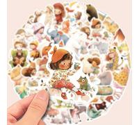 TEMU Pegatinas Decorativas de Animales de de , 52 Piezas, Vinilo Adecuado para Laptop, Patineta, Botella de Agua, Coche, Álbum de Recortes