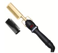 TEMU Peine Alisador Eléctrico, Plancha Térmica para el Cabello, Cepillo Alisador con , Peine de Alisado y Suavizado para el Cabello