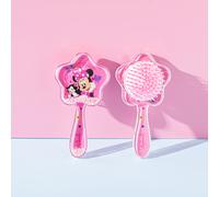 TEMU Peine de aire floral de Minnie Mouse, antiestático, portátil, lindo, masaje de cuero cabelludo, cerdas de nailon, mango de plástico ABS, para cabello normal.