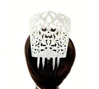 TEMU Peine de Cabello Elegante de Acetato con - Estilo Vintage, Rectangular, Ideal para Atuendos Casuales de Mujer y Regalo del Día de la , , Accesorios para el Cabello