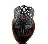 TEMU Peine de Cabello Elegante de Acetato con - Estilo Vintage, Rectangular, Ideal para Atuendos Casuales de Mujer y Regalo del Día de la , , Accesorios para el Cabello